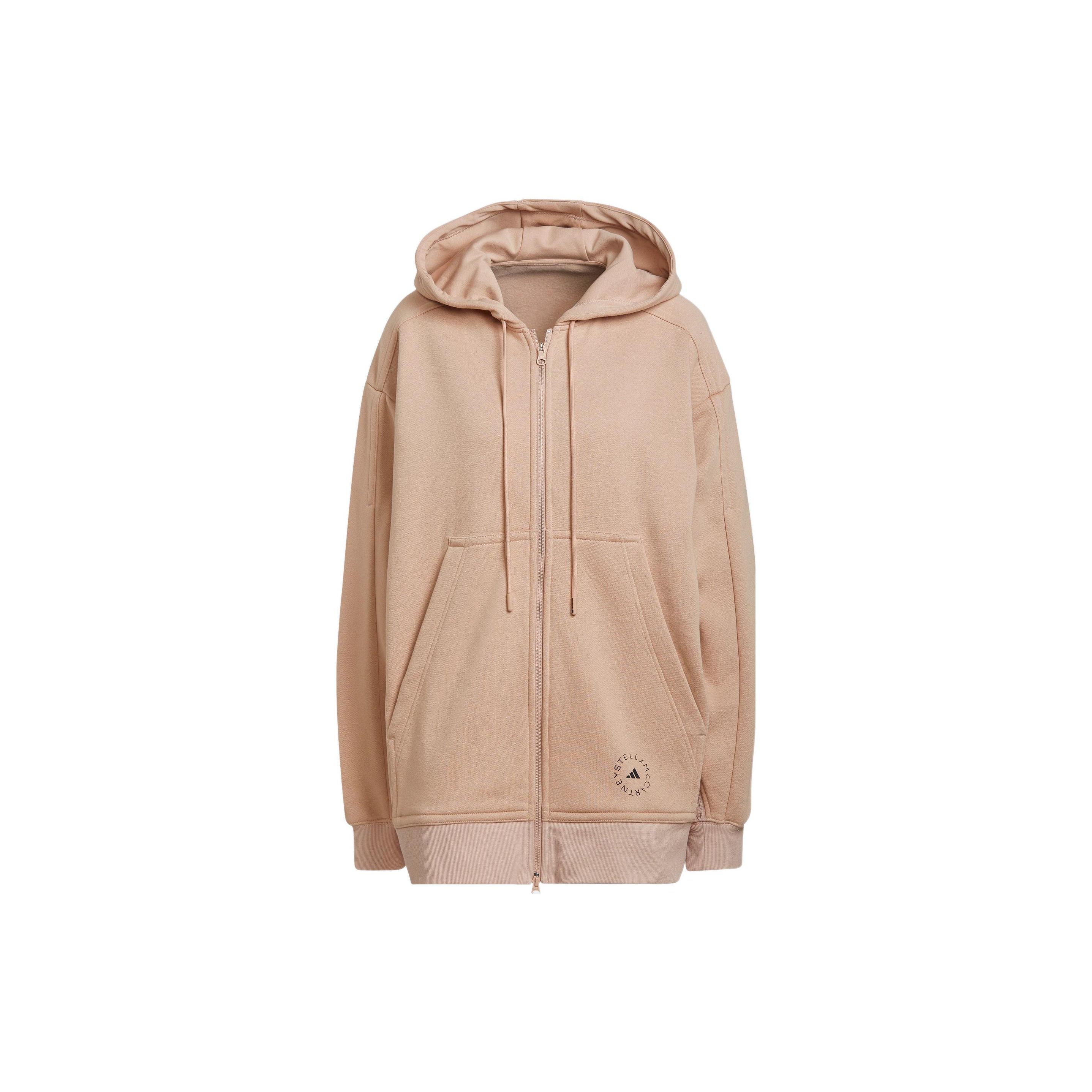 

Adidas X Stella McCartney Solid Color Hooded Casual Sweatshirt Women Light Pink H59289 XS