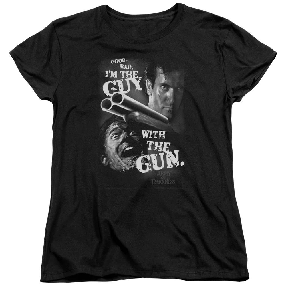 

Army Of Darkness Guy With The Gun Womens T Shirt Black L