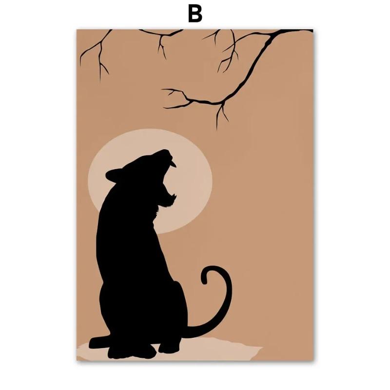 

Классическое абстрактное настенное искусство Ретро девушка Леопард HD Холст Принт Постер для декора гостиной Спальни Идеальный подарок для любителей искусства 21cm×30cm NoFrame