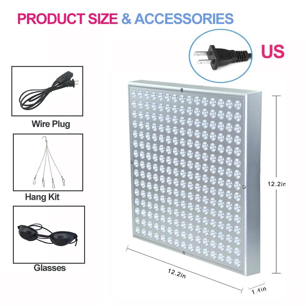 NEW LED Light Therapy Panel 45W Body Pain Relief Treatment 660nm 850nm Near Infrared Full Body Face Anti Aging Red Grow Light