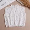 Chiffon Lace Floral Fake Collar for Women High Neck Sweater Blouse Detachable Collars Ladies False Collar Neck Tie Decorative