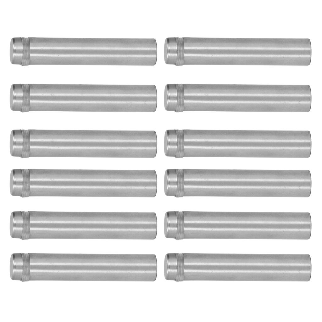 12PCS Stainless Steel Standoff Screw 12x60MM Sign Holder Mounting Screws with Wall Anchors