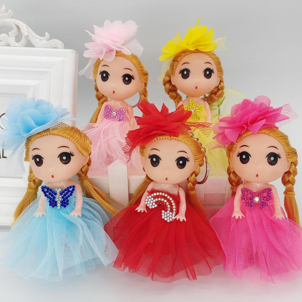 Happy Princess 12cm Girl Doll Keychain – Perfect Kindergarten Reward Gift