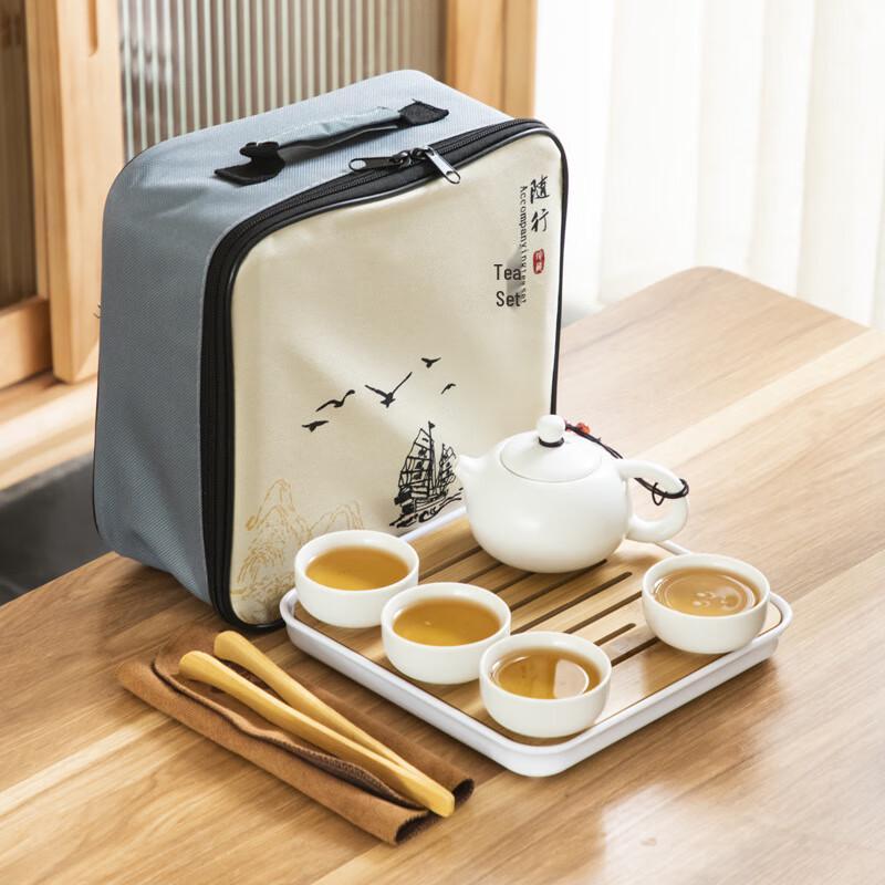 Portable Ceramic Kung Fu Tea Set