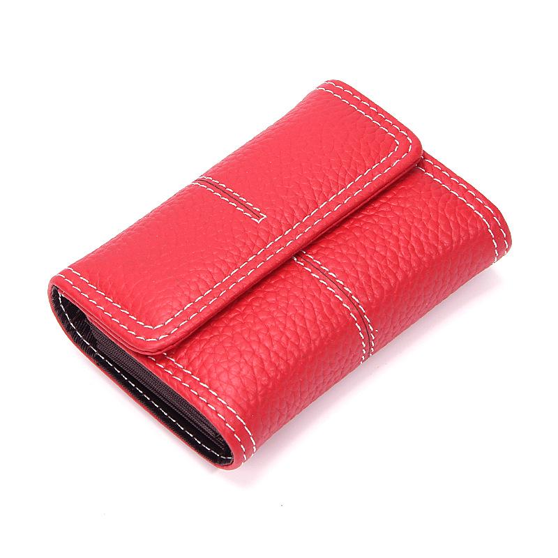 

Корейский кошелек-аккордеон из коровьей кожи: Многофункциональный с большой вместимостью и множеством слотов для карт