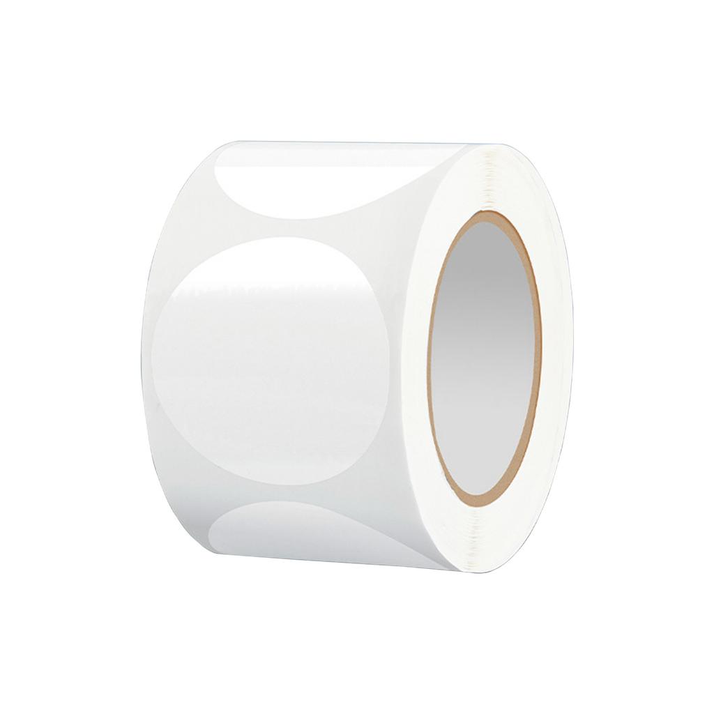 500Pcs Clear Round Seal Sticker Self-Adhesive PVC Sticker Wrapping Labels for Seal Envelopes Card Mailing Box Packaging