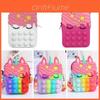 Adorable Rainbow Unicorn Popper Bag For Sensory Fun And Stationery Storage