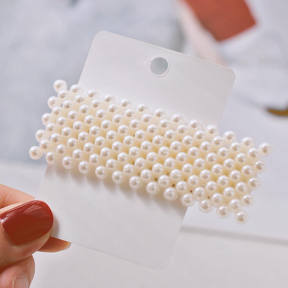 1PC Elegant BB Hair Pins Metal Fashion Barrettes Hairpins  Korea Chic Imitation Pearl Hair Clip Hair Styling Accessories