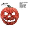 Breathable Scary Skull Masque Pumpkin Halloween for Adults, Horror Full Face Cosplay Costume, Creepy Foam Party Prop Vintage Style