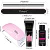 limegirl 15ml Extension Nail Gel Set 6W LED Lamp Full Manicure Set Finger Extend Mold Nail Kit All For Quick Extension Tool Kit