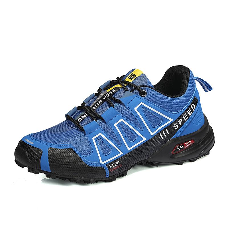 Men's Outdoor Hiking Shoes Off-Road Non-Slip Anti-Collision Breathable High-Quality Men's Boots Lockless Casual Cycling Shoes