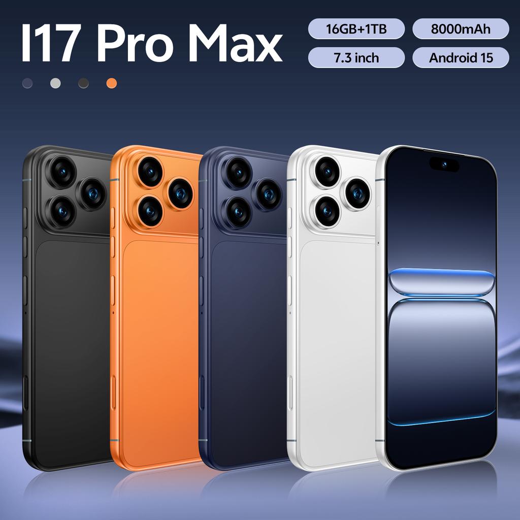 Cheap Price I17 Pro 5G Waterproof Smart Phone Case 16+1TB 108MP Camera LED Unlocked Version Dropshipping Gaming Phone Case