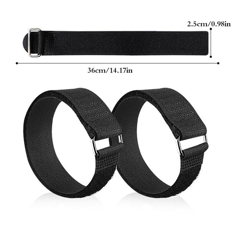 2Pcs Studs Anti-Skid Crampons Shoe Cover Straps For Climbing Snow Ice Shoe Adjustable Magic Paste Strap For Shoes