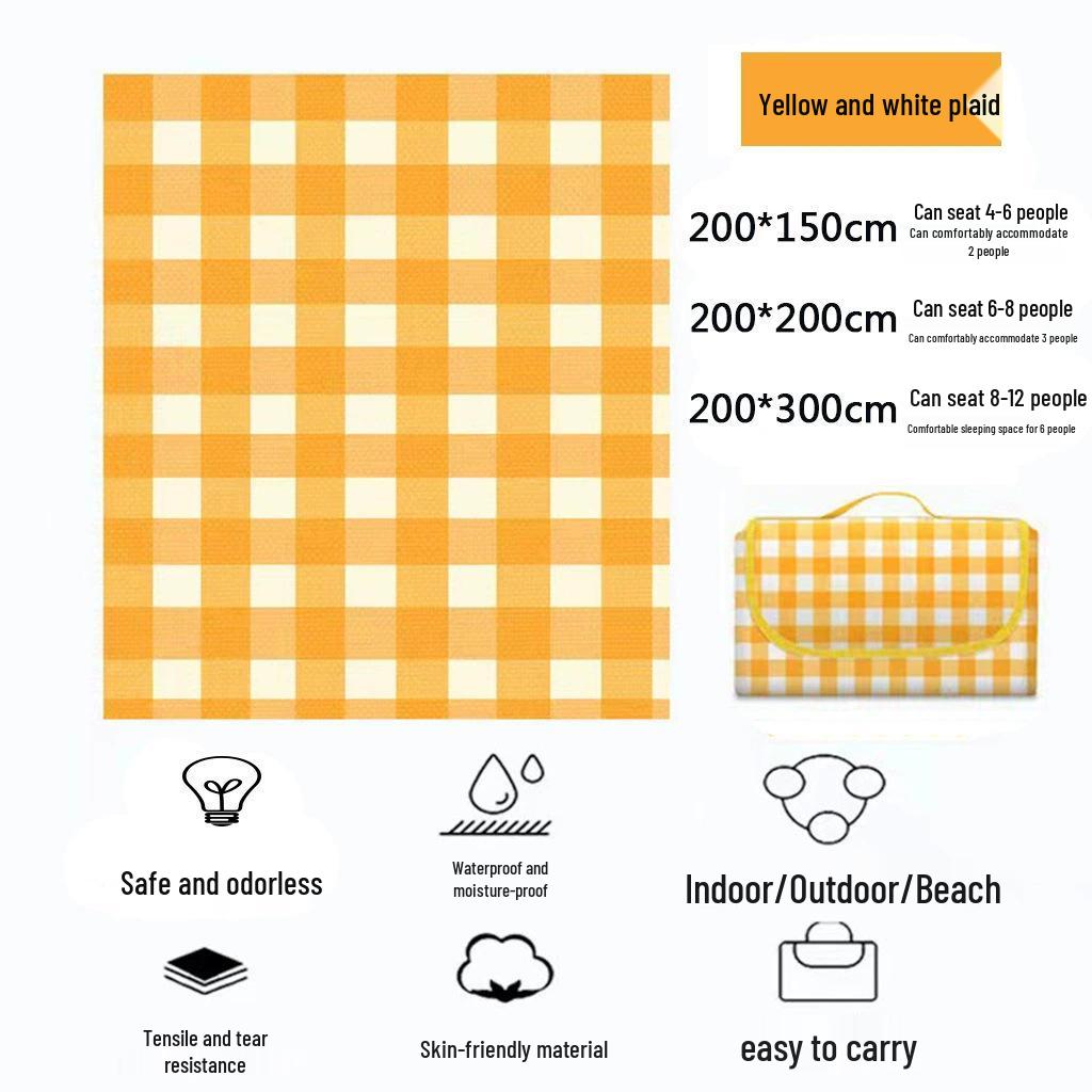 Portable Waterproof Camping & Picnic Mat - Thickened, Moisture-Proof, Foldable Outdoor Blanket 100 x 150 cm