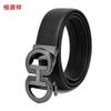 Hengyuanxiang Men's Automatic Buckle Leather Belt
