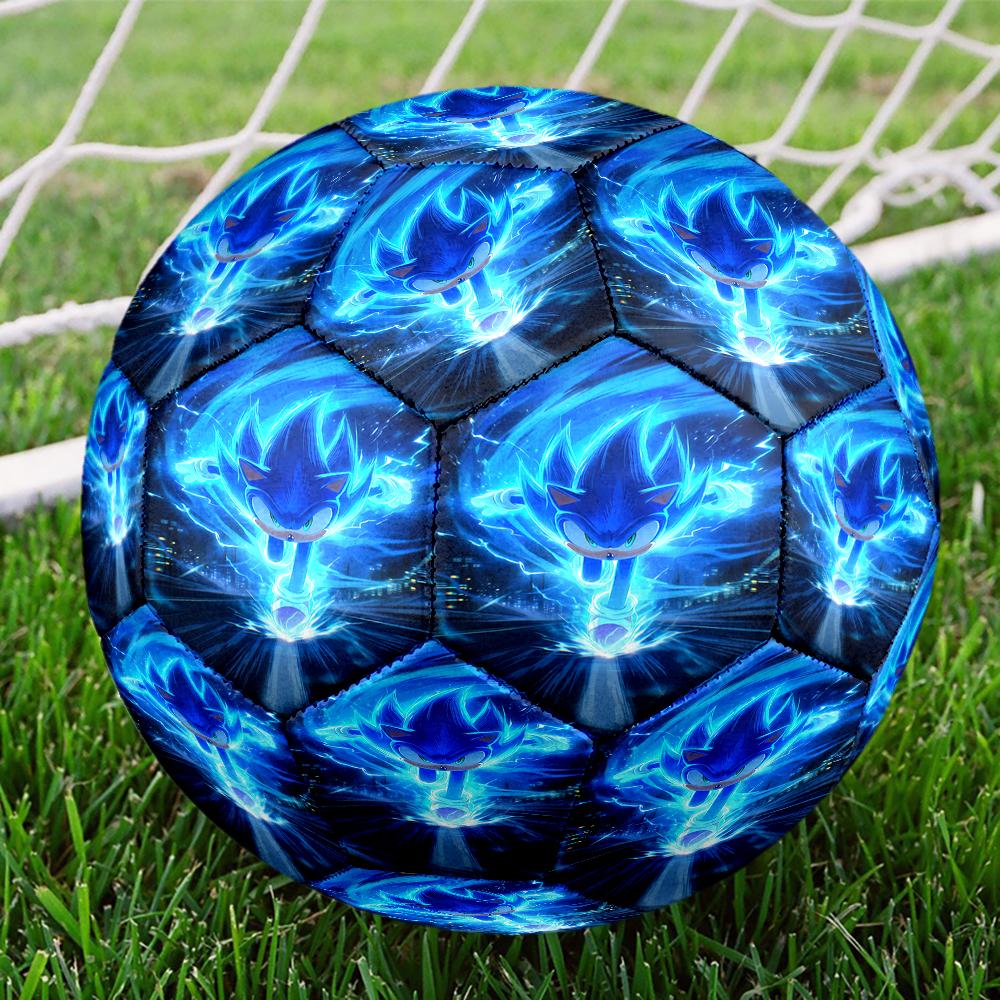 Sonic Theme Size 5 Soccer Ball, Suitable for Both Indoor and Outdoor Matches, a Gift Suitable for Everyone.