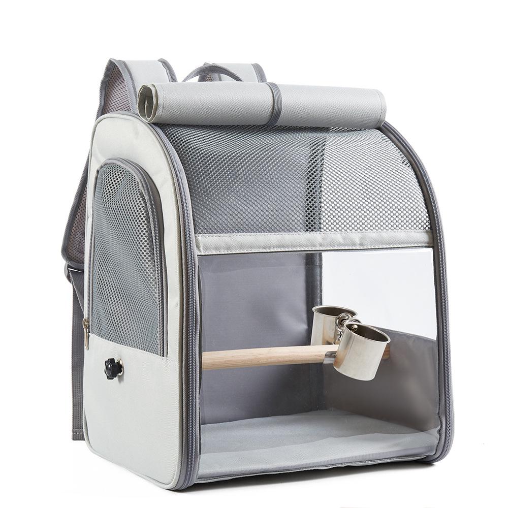 Mochila Transportadora de Pássaros Respirável Portátil para Animais de Estimação Pequenos e Papagaios