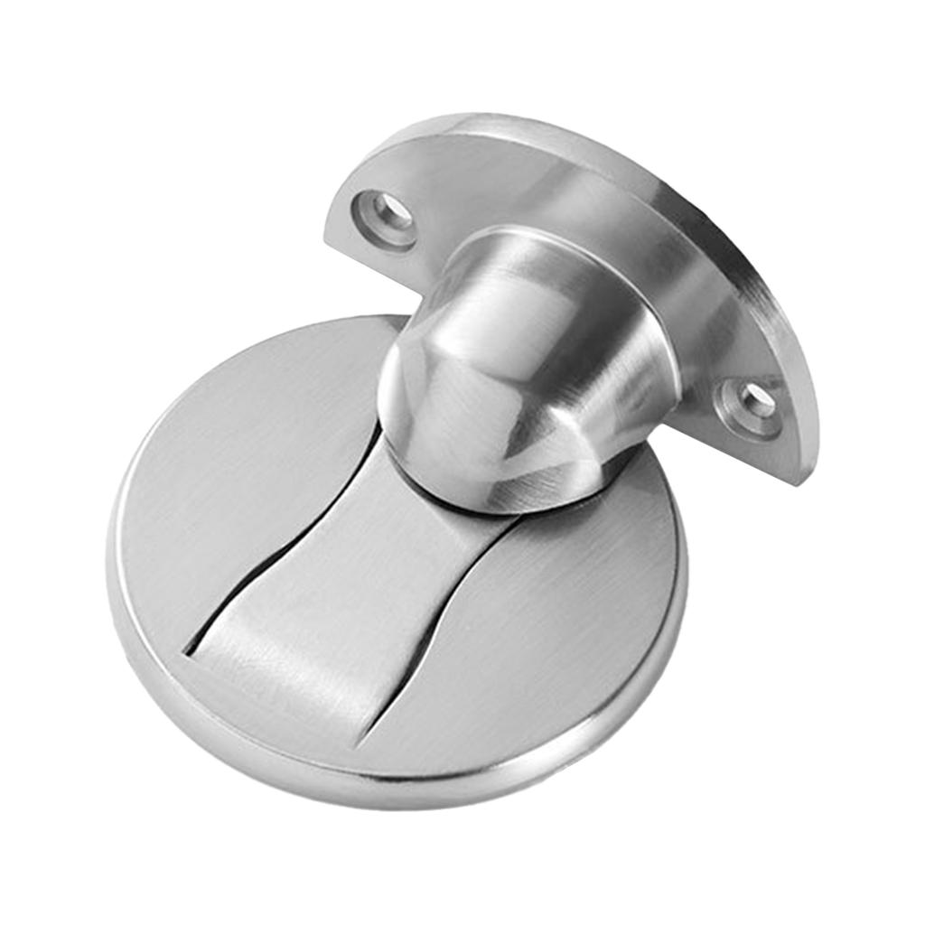 Magnet Door Stopper Floor Mount Wall Protector Drilling Self-Adhesive Door Stop to Walls for Home Office Bedroom Door Cupboards Stop