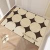 VIKAMA Entry Door Floor Mat  New Circle Velvet Mat Living Room Non-Slip Mat Household Doorway Foot Mat Home Decoration