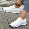 Damen Freizeitschuhe Mode Atmungsaktiv Walking Mesh Flache Schuhe Frau Weiße Sneaker Damen 2026 Tenis Feminino Damenschuhe