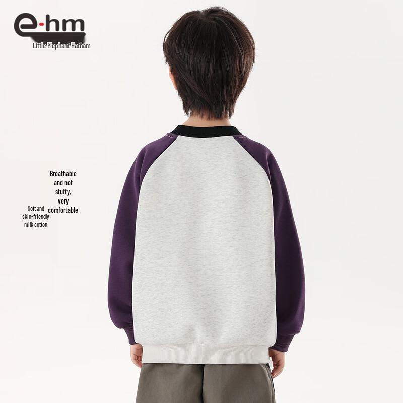 Little Elephant Hamm Boy's 2026 Fall Round Neck Sweatshirt
