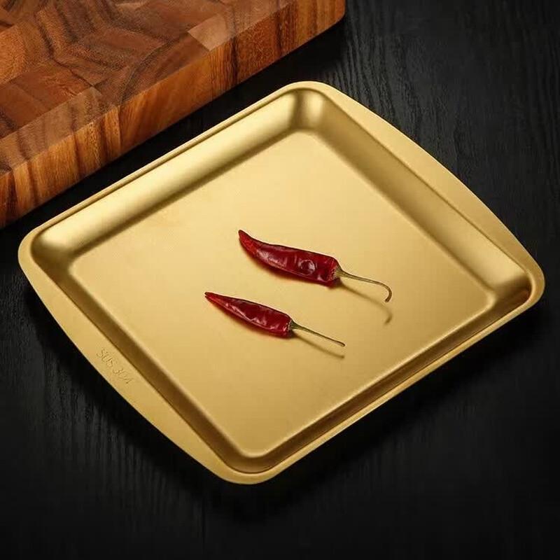 Wutuo 304 Stainless Steel Rectangular Serving Tray