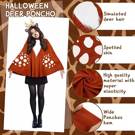 Christmas Jungle Moose Cosplay Costume - Cute Halloween Outfit