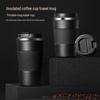304 Stainless Steel Vacuum Insulated Coffee Cup - Double-Layer, Portable, Customizable Logo for Car or Office Use