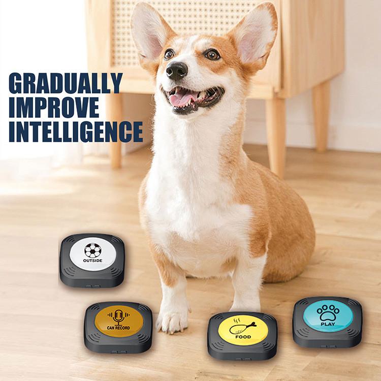 Interactive Talking Pet Training Toy Plastic Dog Buttons Set For Teaching Your Dog To Talk