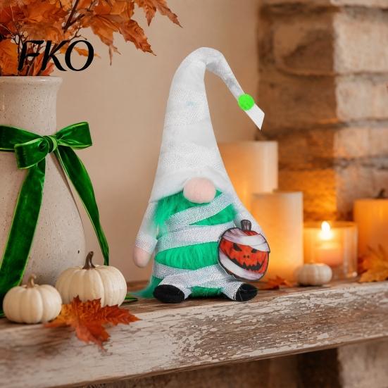 Halloween Theme Decor Gnome Decor, Faceless Vampire Bat Doll Figurine for Shelf Table, Spooky Decorations Cute Ornament Party Home, Trick or