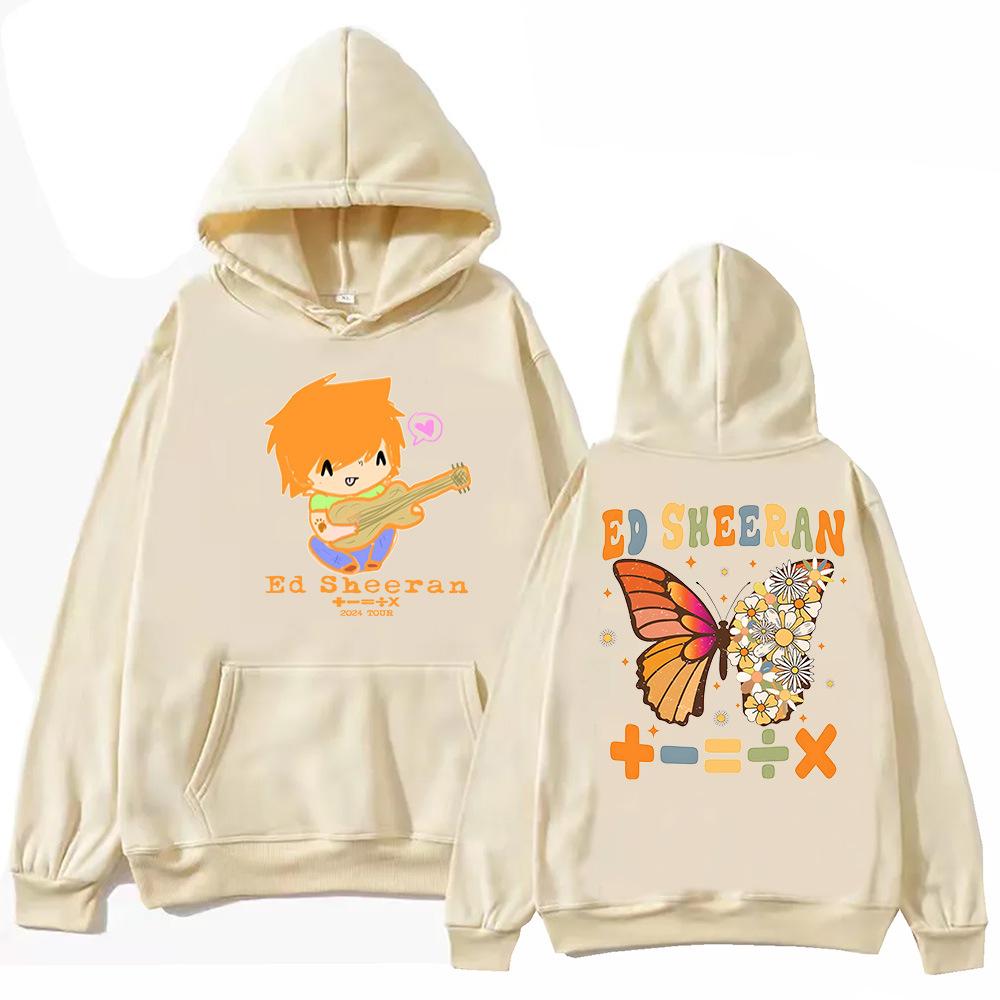 Ed Sheeran The Mathematics Tour Hoodie Harajuku Hip Hop Unisex Printed Hooded Harajuku Sportswear Fashion Couples Casual Sports