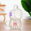 Stylish Heat-Resistant Glass Mug with Lid for Girls, Ideal for Home Breakfast and Coffee