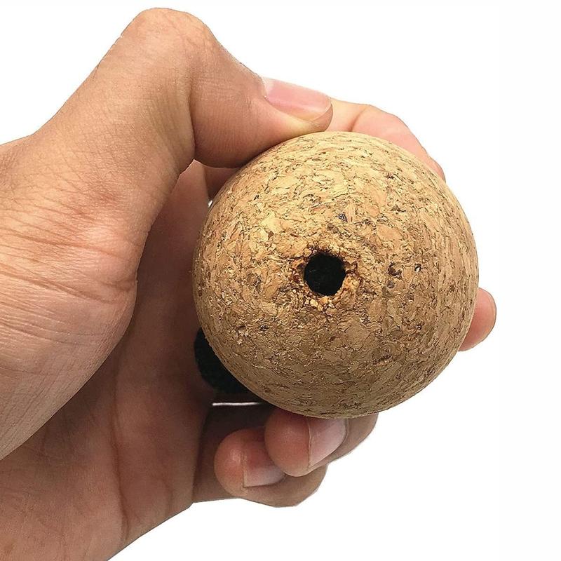 2 Stück 53mm Schwimmender Korkkugel Schlüsselanhänger Schwimmer Schlüsselanhänger Auftriebsfähig für Schlüsselanhänger Meeresbootfischen Segeln Surfen Wassersport