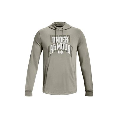 American Vintage Letter Hooded Pocket Long Sleeve Sweatshirt Men Sweatshirt Gray 1379766-504