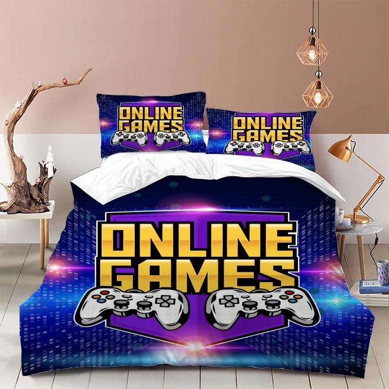 Gamepad Bedding Set 3D Children's Duvet Cover Pillowcase 2/3 Piece Set King Double Duvet Cover Comforter sets print