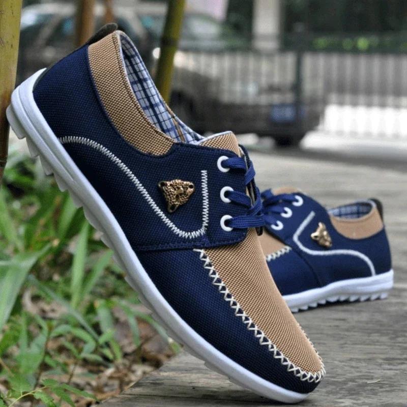 Fashionable And Lightweight Men's Leather Flat Shoes Waterproof And Breathable Casual Shoes for All Seasons