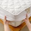 Four Seasons Quilted Raw Cotton Soybean Mattress Protector: Machine-Washable, Dustproof, Fully Enclosed Cover