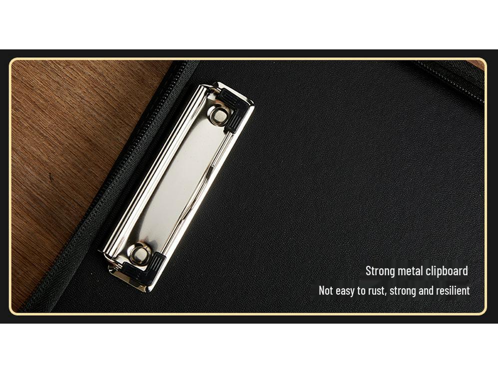 Customizable A4 Zipper Ring Binder Folder for Business and Office Use