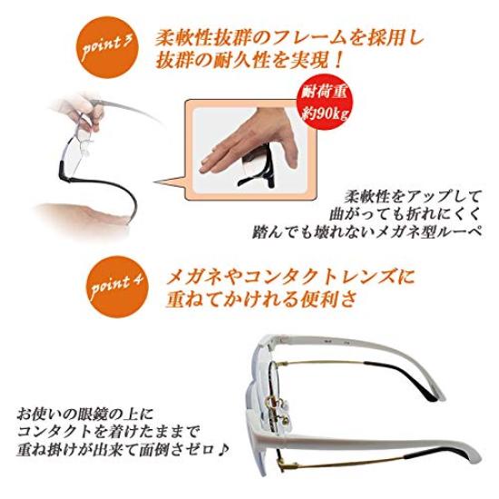 Standard 1.6x Magnifying Glass with Drawstring and Cleaning Cloth, Gray.