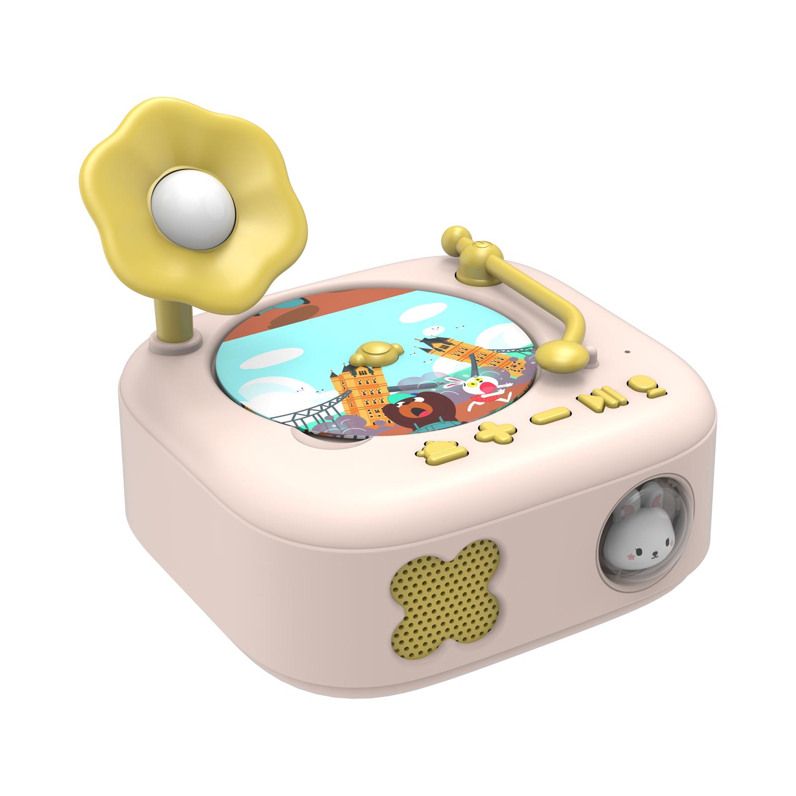 

Детский фонограф с 60 обучающими карточками, музыкальный проигрыватель Toddle Story с функцией записи и фоновой музыкой розовый