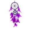 Bridal White Dreamcatcher - Double Ring Feather Pendant, Holiday Wind Chime Decor Gift