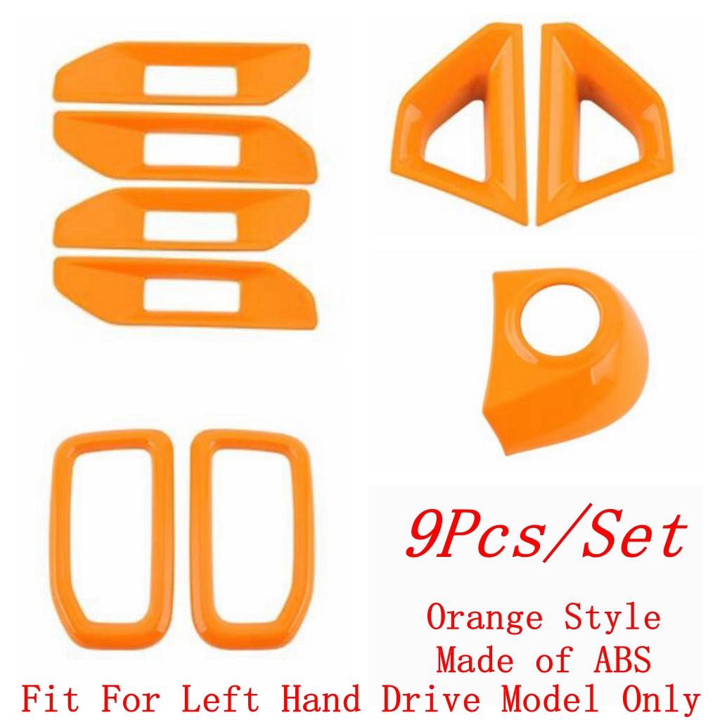 Car Handle Bowl / Start Stop Button / Central Side Panel / Air AC Vent Cover Trim ABS Accessories For Ford Ranger 2024 2025