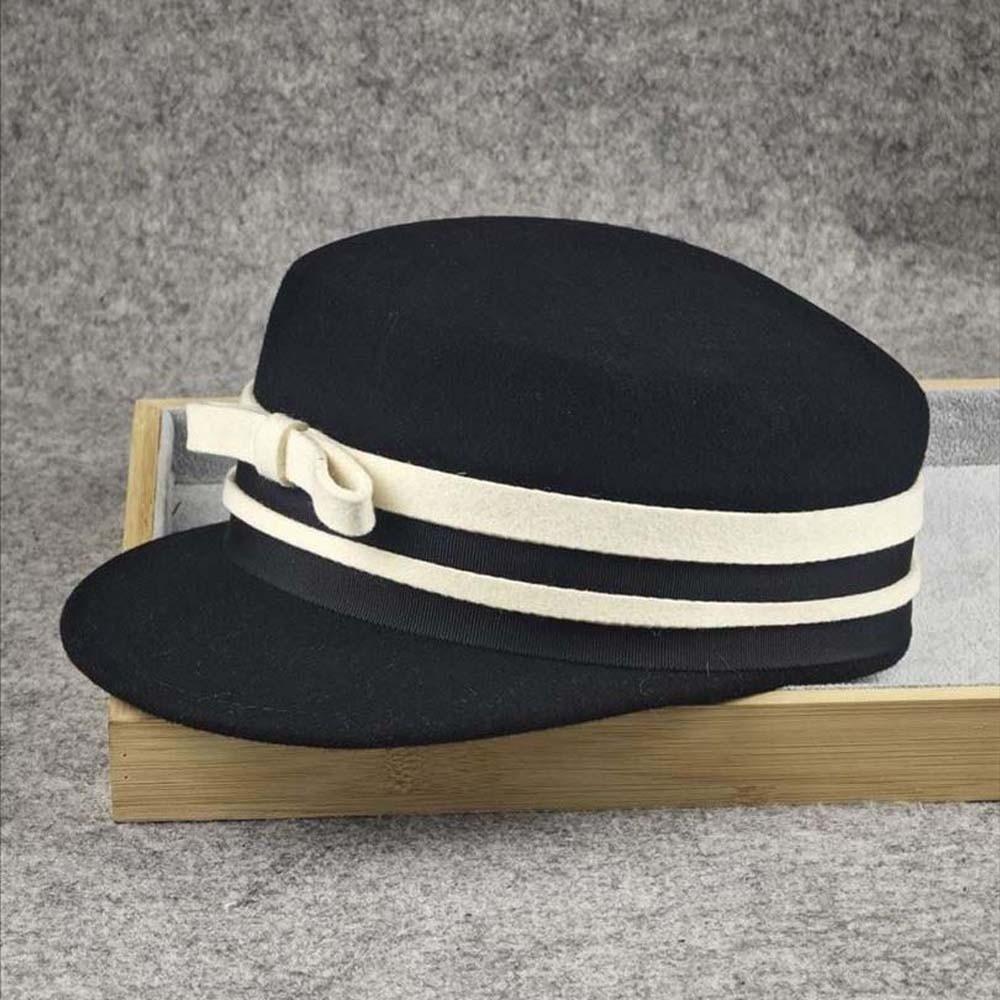 Beret Horse Riding Formal Hat Bow Peaked Flat Cap Princess Hat Fashion Knights Cap Warmer