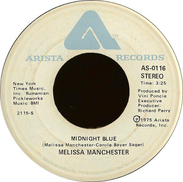 

7inch Record MELISSA MANCHESTER - Midnight Blue / I Got Eyes AS0116 Arista 1975 US Rock Used