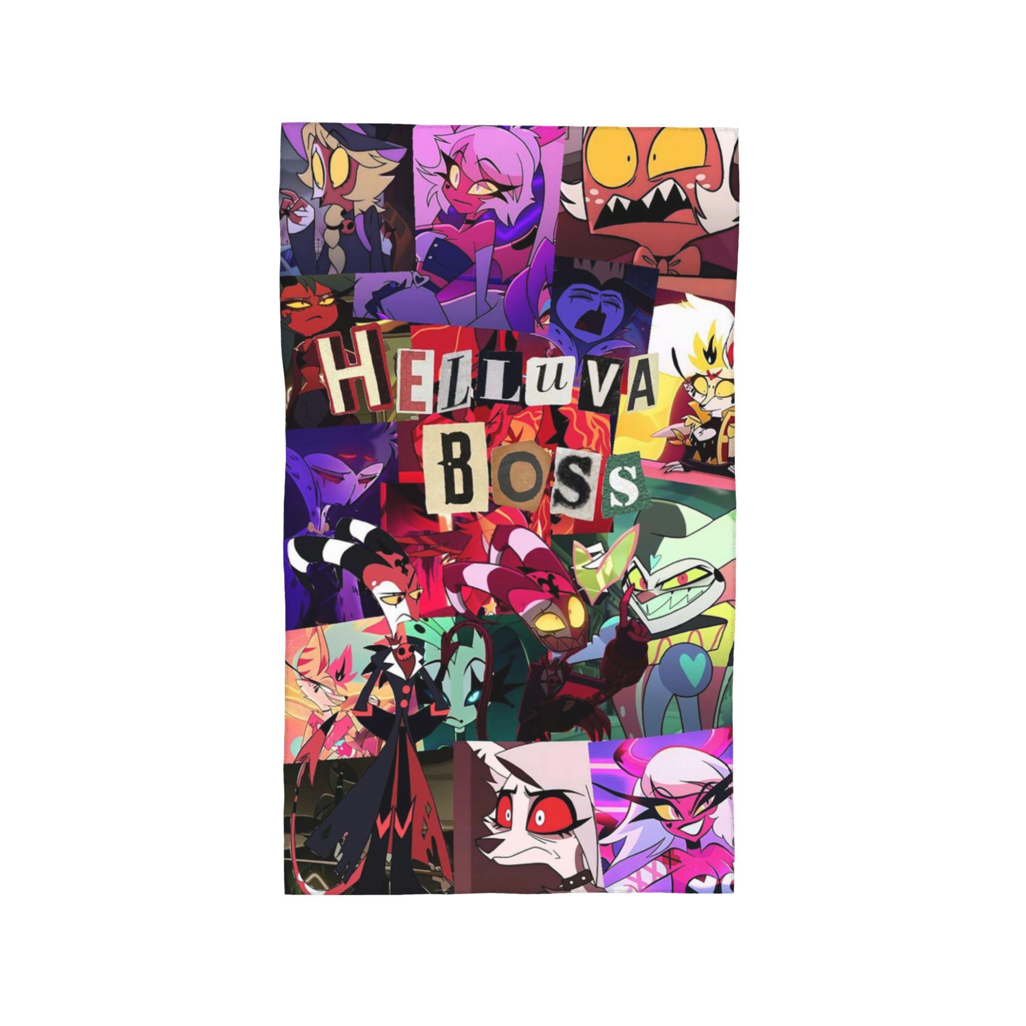 

Helluva Boss Cartoon Soft Face Towel Quick Dry Pool Bath Cotton Towels Breathable W40*H60(CM)