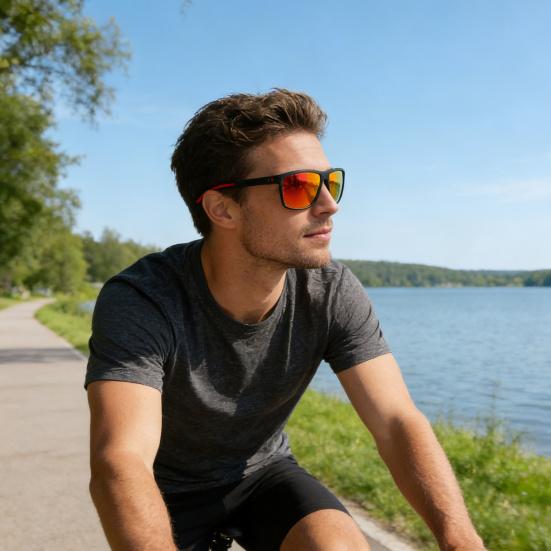 Golf Sunglasses Men Polarized Golf Glasses UV Protection Anti-Glare Sports Sunglasses for Golfing Cycling And Outdoor Activities