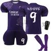 Messi 9 Shirt Draken Editie Mbappe 24-25 Real Madrid Thuis Voetbalshirt Set Fan Versie Ademend Sneldrogend Trainings Wedstrijd Kleding