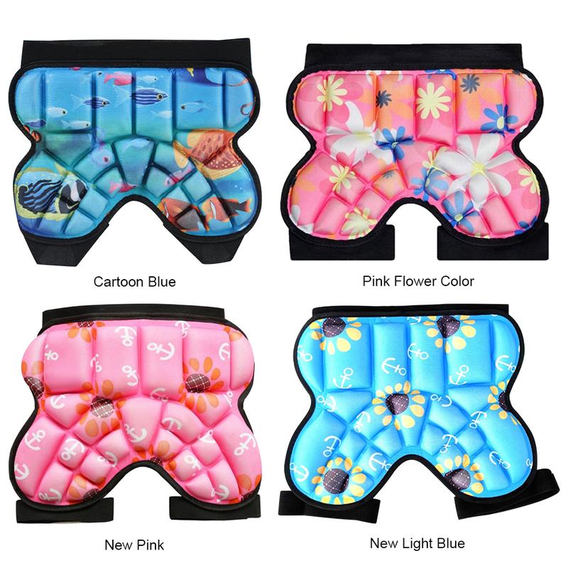 Kids Skateboards Crash Pad Breathable 3D Padded Hip Protective Short Shock Absorbing Adjustable for Most Sports Roller Skating