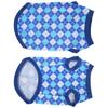 Pet Pig Spring Summer Sleeveless TShirt Pet Vest Sweatshirt Rhombus Pattern Clothes(Blue M)