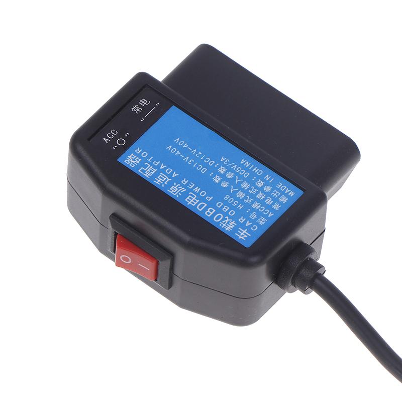 Monitorizare parcare 24 de ore 5V 3A Cablu de încărcare a mașinii Usb Kit de cablu OBD cu fir comutator pentru camera video Dash Cam Dvr pentru vehicule